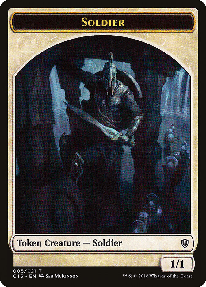 Soldier [Commander 2016 Tokens] | Dumpster Cat Games