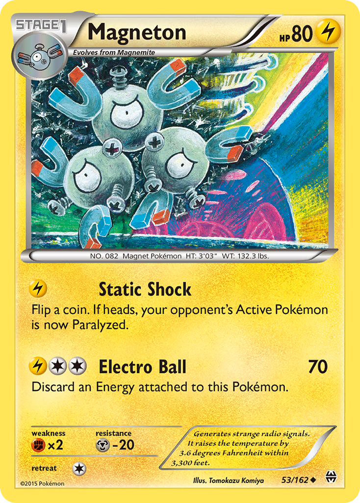 Magneton (53/162) [XY: BREAKthrough] | Dumpster Cat Games