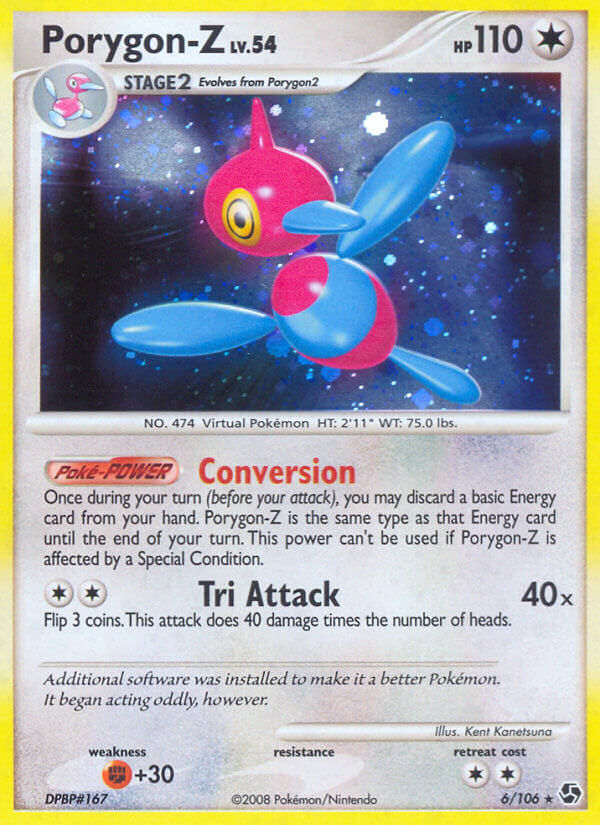 Porygon Z (6/106) (Theme Deck Exclusive) [Diamond & Pearl: Great Encounters] | Dumpster Cat Games