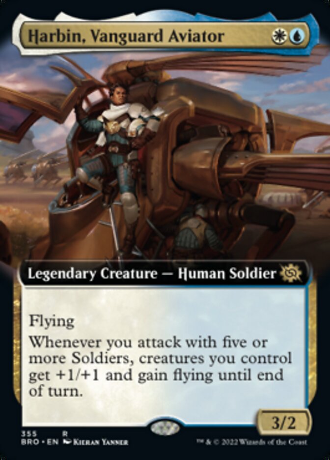 Harbin, Vanguard Aviator (Extended Art) [The Brothers' War] | Dumpster Cat Games
