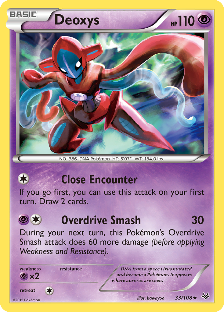 Deoxys (33/108) [XY: Roaring Skies] | Dumpster Cat Games