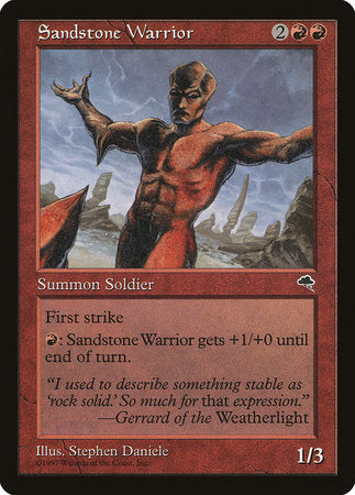 Sandstone Warrior [Tempest] | Dumpster Cat Games