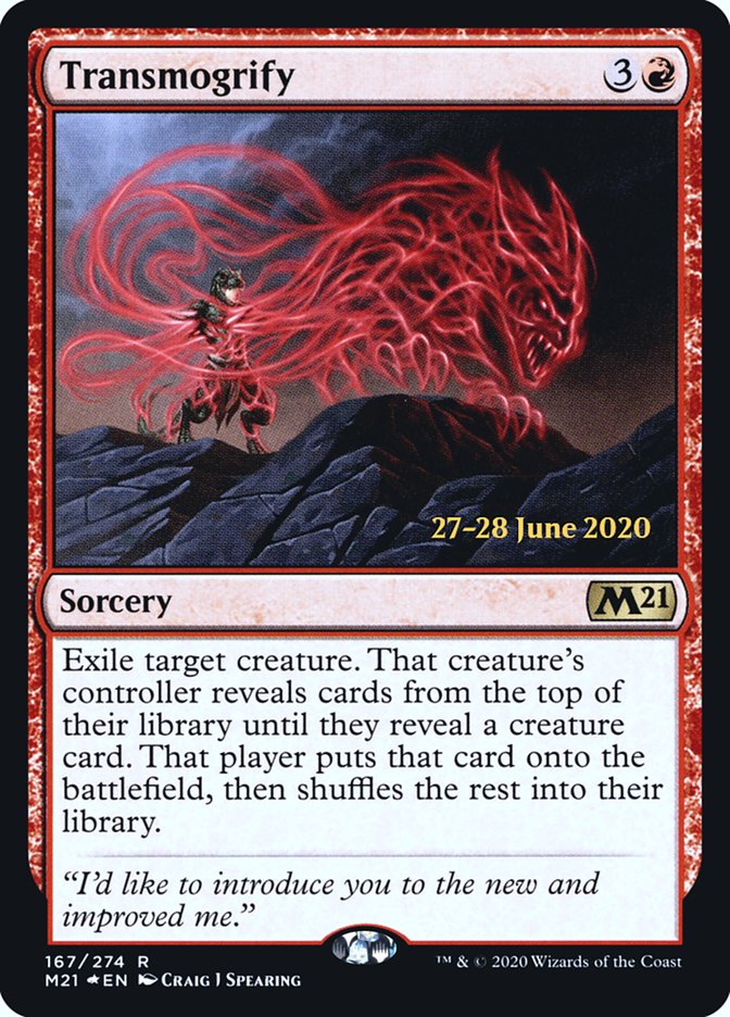 Transmogrify  [Core Set 2021 Prerelease Promos] | Dumpster Cat Games