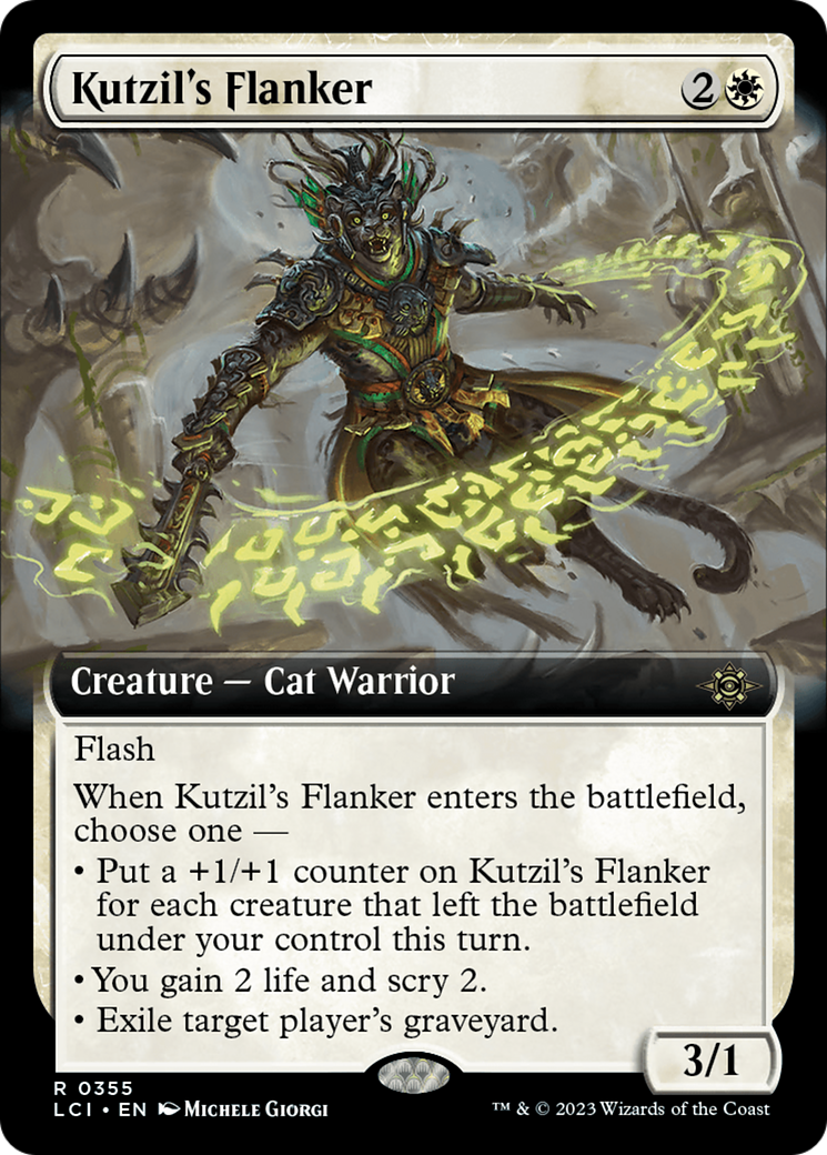 Kutzil's Flanker (Extended Art) [The Lost Caverns of Ixalan] | Dumpster Cat Games