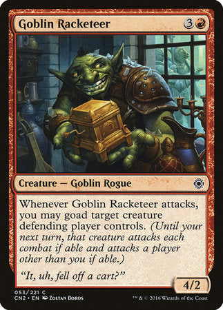 Goblin Racketeer [Conspiracy: Take the Crown] | Dumpster Cat Games