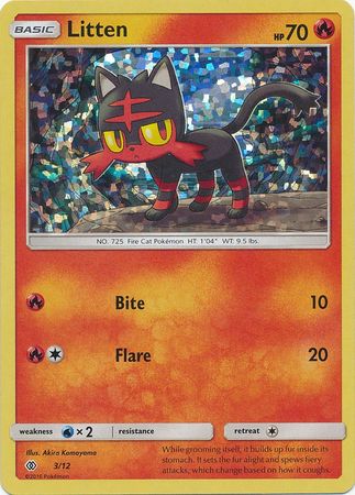 Litten (3/12) [McDonald's Promos: 2017 Collection] | Dumpster Cat Games