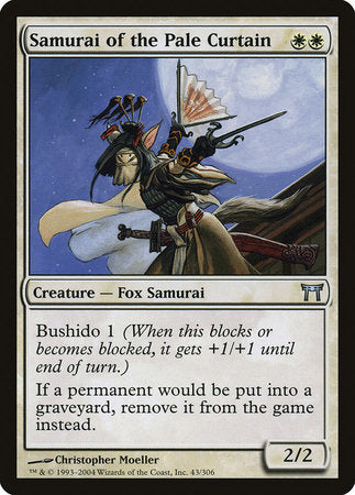 Samurai of the Pale Curtain [Champions of Kamigawa] | Dumpster Cat Games