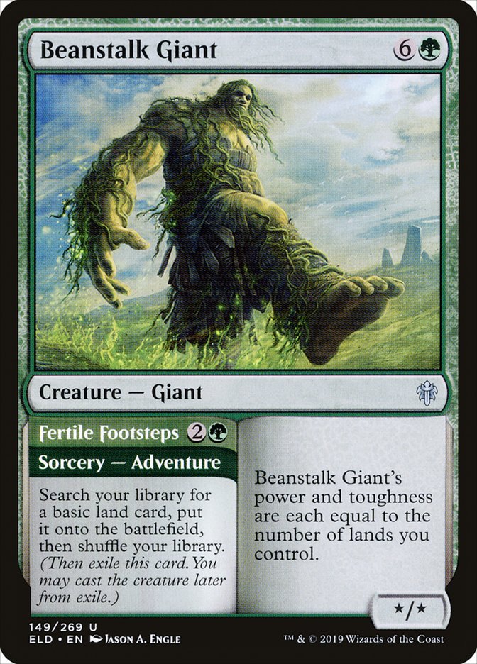 Beanstalk Giant // Fertile Footsteps [Throne of Eldraine] | Dumpster Cat Games