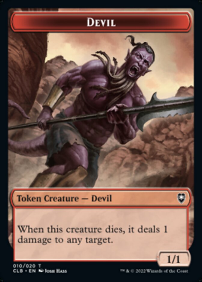 Devil Token [Commander Legends: Battle for Baldur's Gate Tokens] | Dumpster Cat Games