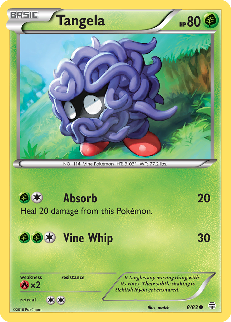 Tangela (8/83) [XY: Generations] | Dumpster Cat Games