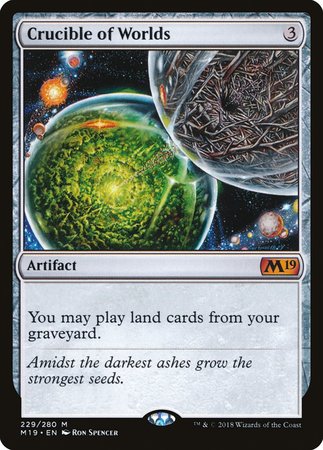 Crucible of Worlds [Core Set 2019] | Dumpster Cat Games