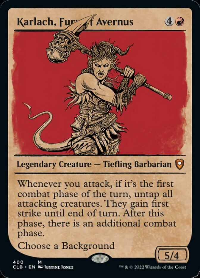 Karlach, Fury of Avernus (Showcase) [Commander Legends: Battle for Baldur's Gate] | Dumpster Cat Games
