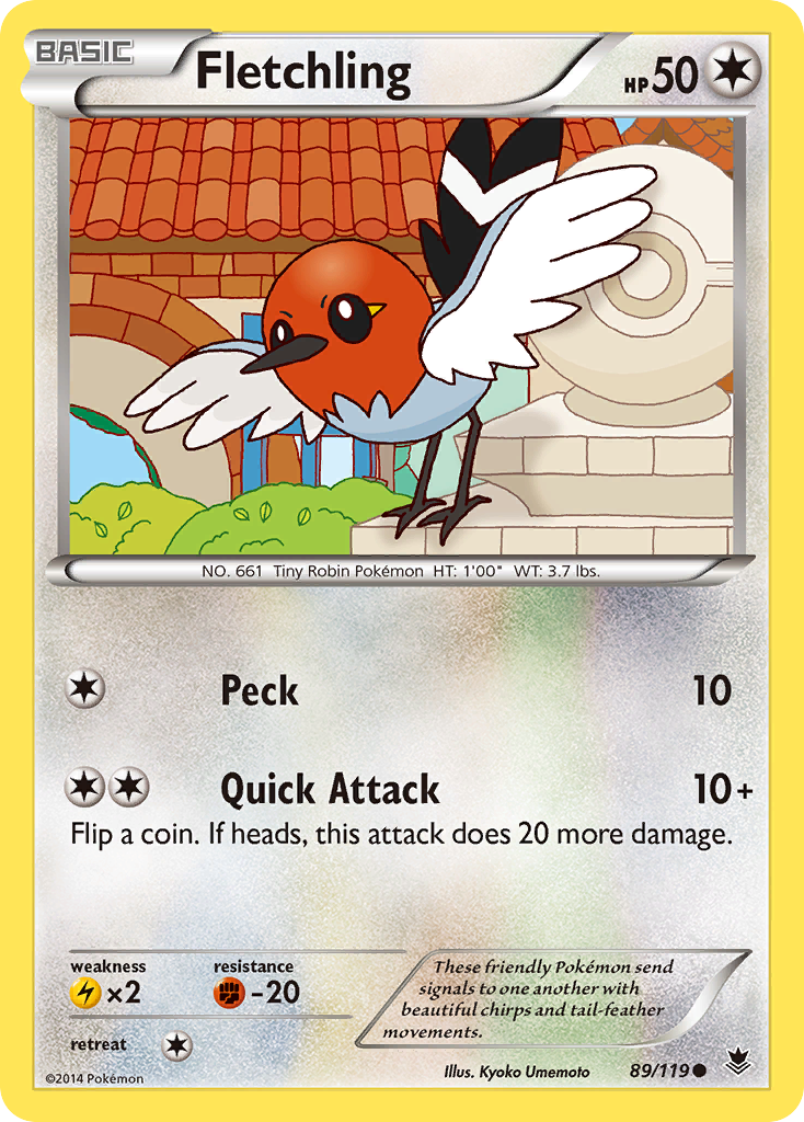 Fletchling (89/119) [XY: Phantom Forces] | Dumpster Cat Games