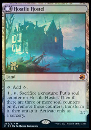 Hostile Hostel // Creeping Inn [Innistrad: Midnight Hunt Prerelease Promos] | Dumpster Cat Games