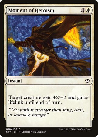 Moment of Heroism [Archenemy: Nicol Bolas] | Dumpster Cat Games