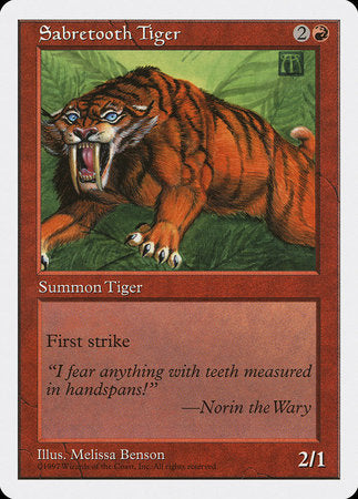 Sabretooth Tiger [Fifth Edition] | Dumpster Cat Games