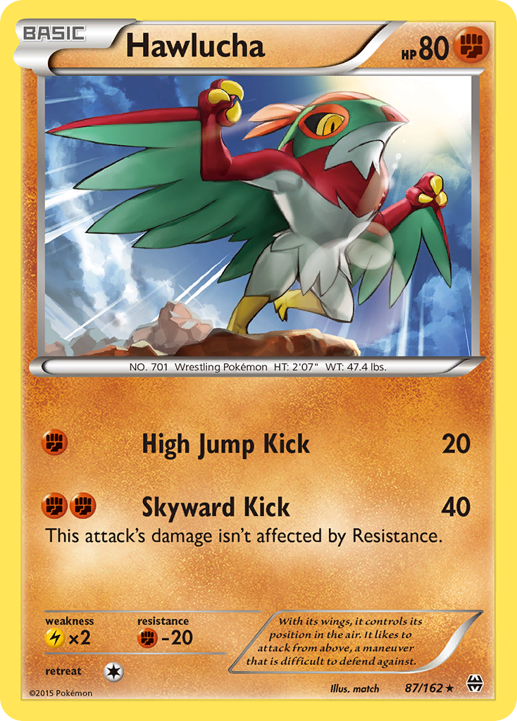 Hawlucha (87/162) [XY: BREAKthrough] | Dumpster Cat Games