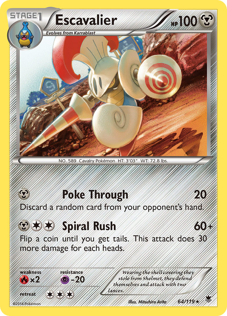 Escavalier (64/119) [XY: Phantom Forces] | Dumpster Cat Games