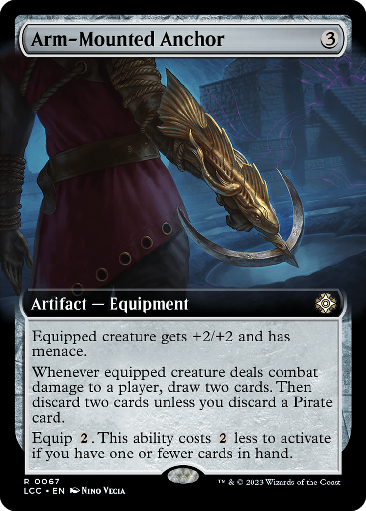 Arm-Mounted Anchor (Extended Art) [The Lost Caverns of Ixalan Commander] | Dumpster Cat Games