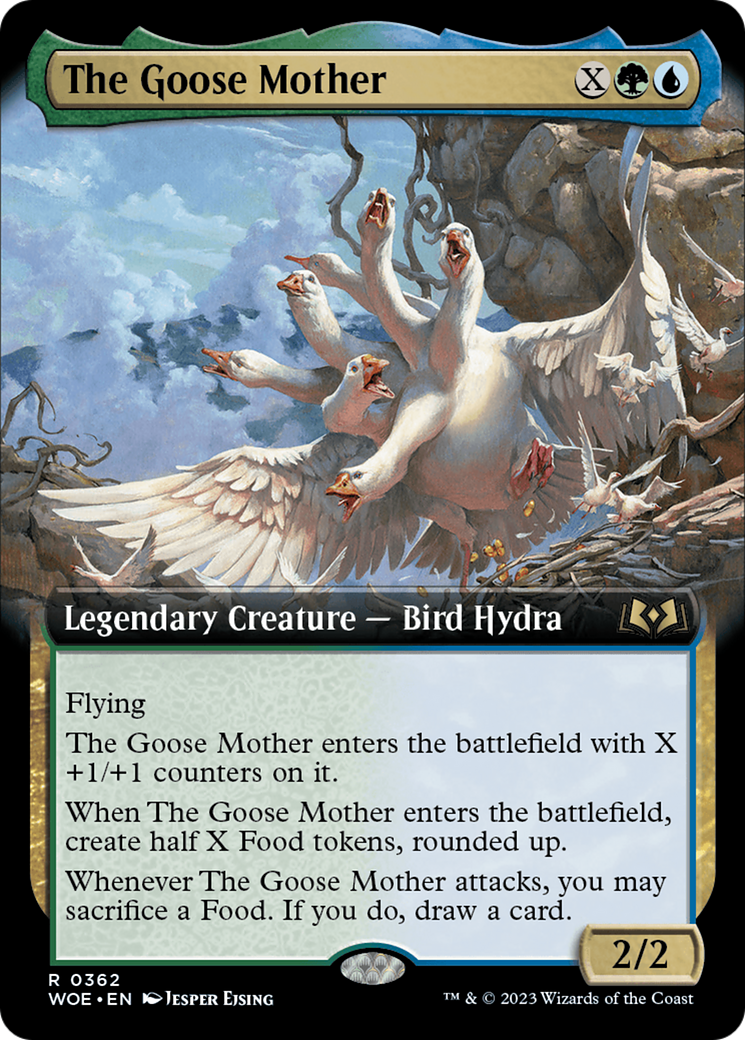 The Goose Mother (Extended Art) [Wilds of Eldraine] | Dumpster Cat Games