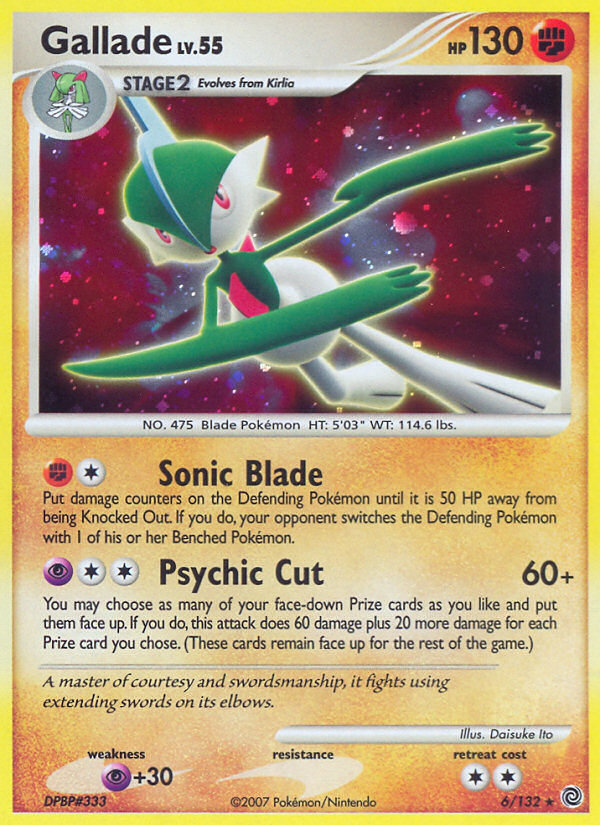 Gallade (6/132) [Diamond & Pearl: Secret Wonders] | Dumpster Cat Games