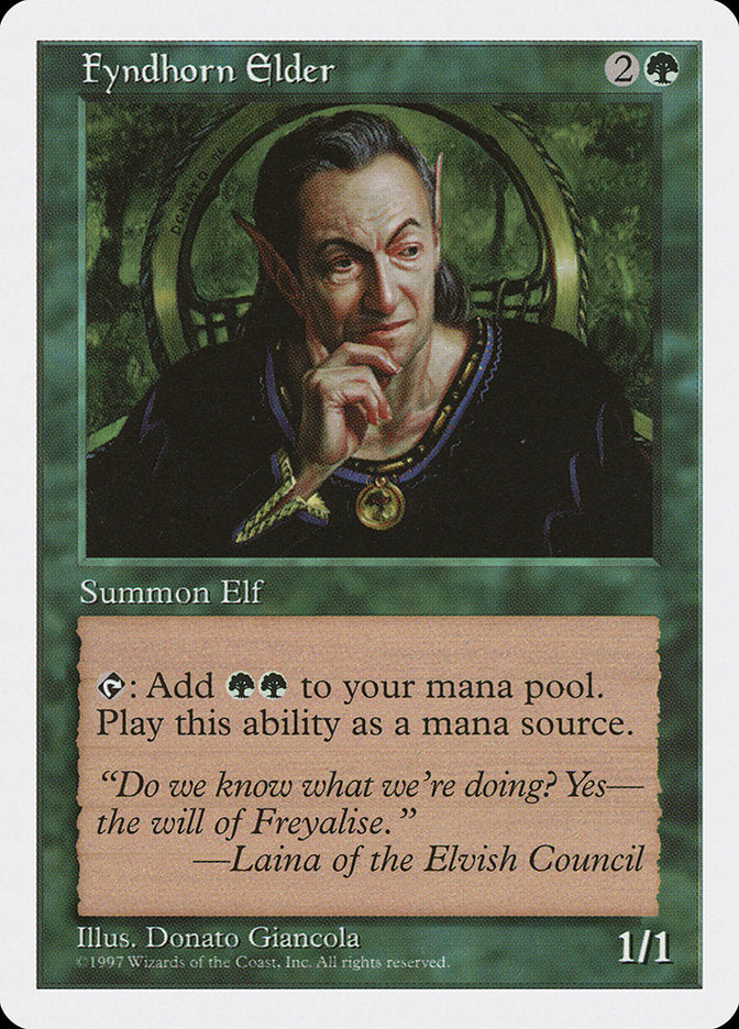 Fyndhorn Elder [Fifth Edition] | Dumpster Cat Games