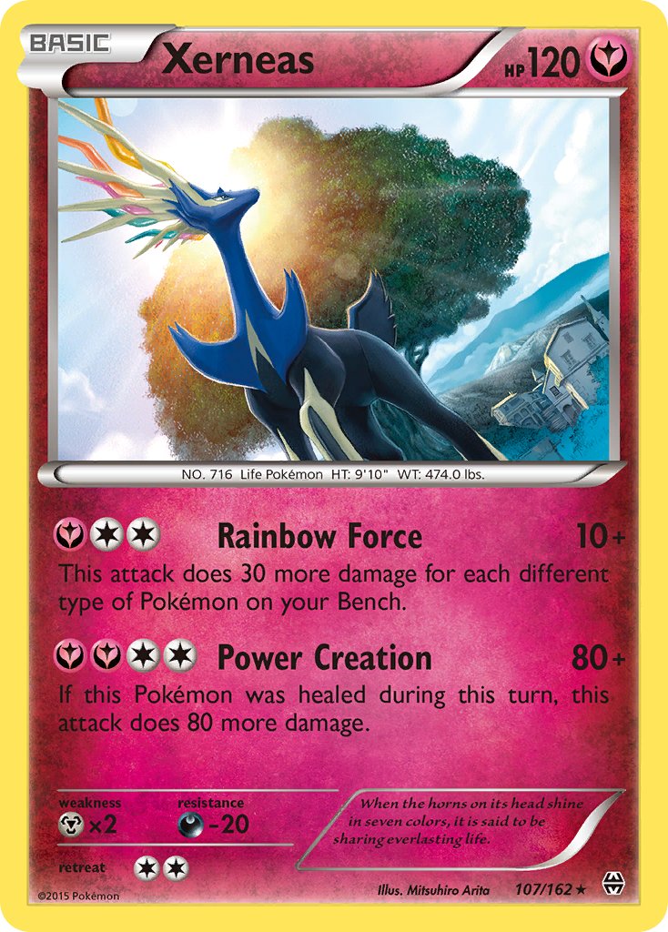 Xerneas (107/162) (Theme Deck Exclusive) [XY: BREAKthrough] | Dumpster Cat Games