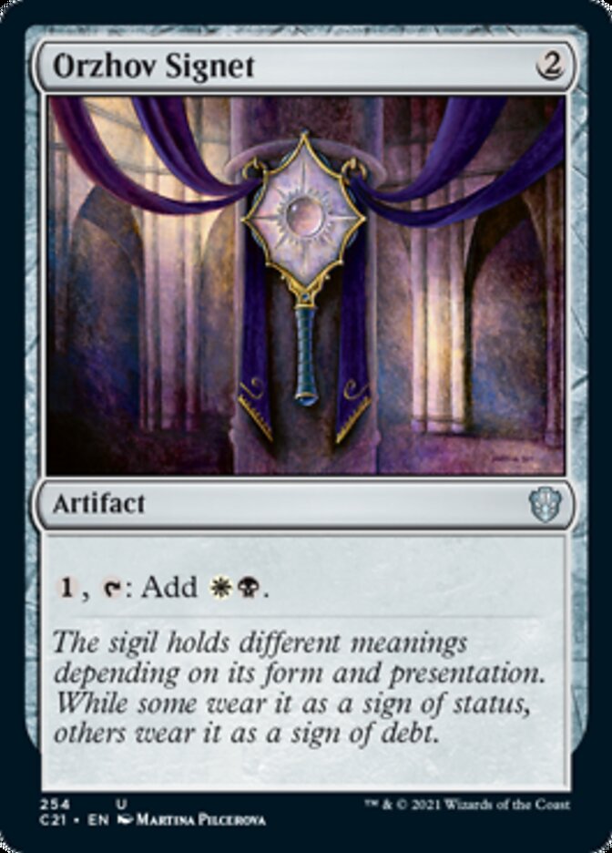 Orzhov Signet [Commander 2021] | Dumpster Cat Games