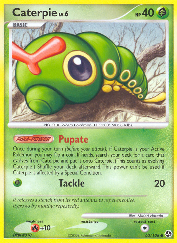 Caterpie (63/106) [Diamond & Pearl: Great Encounters] | Dumpster Cat Games