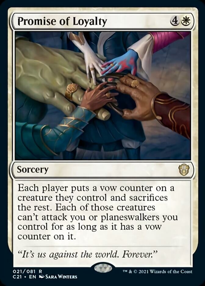 Promise of Loyalty [Commander 2021] | Dumpster Cat Games