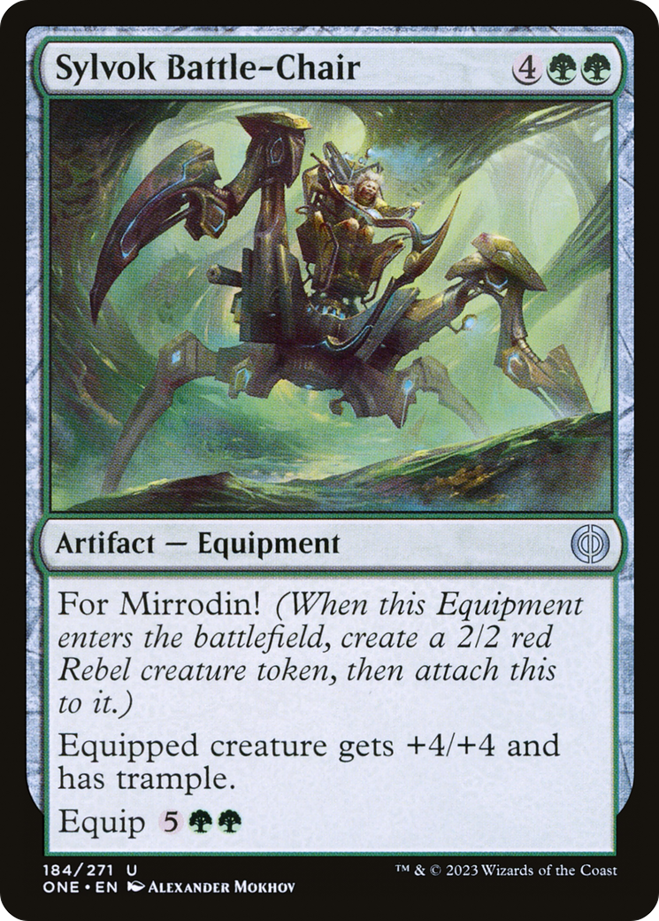 Sylvok Battle-Chair [Phyrexia: All Will Be One] | Dumpster Cat Games