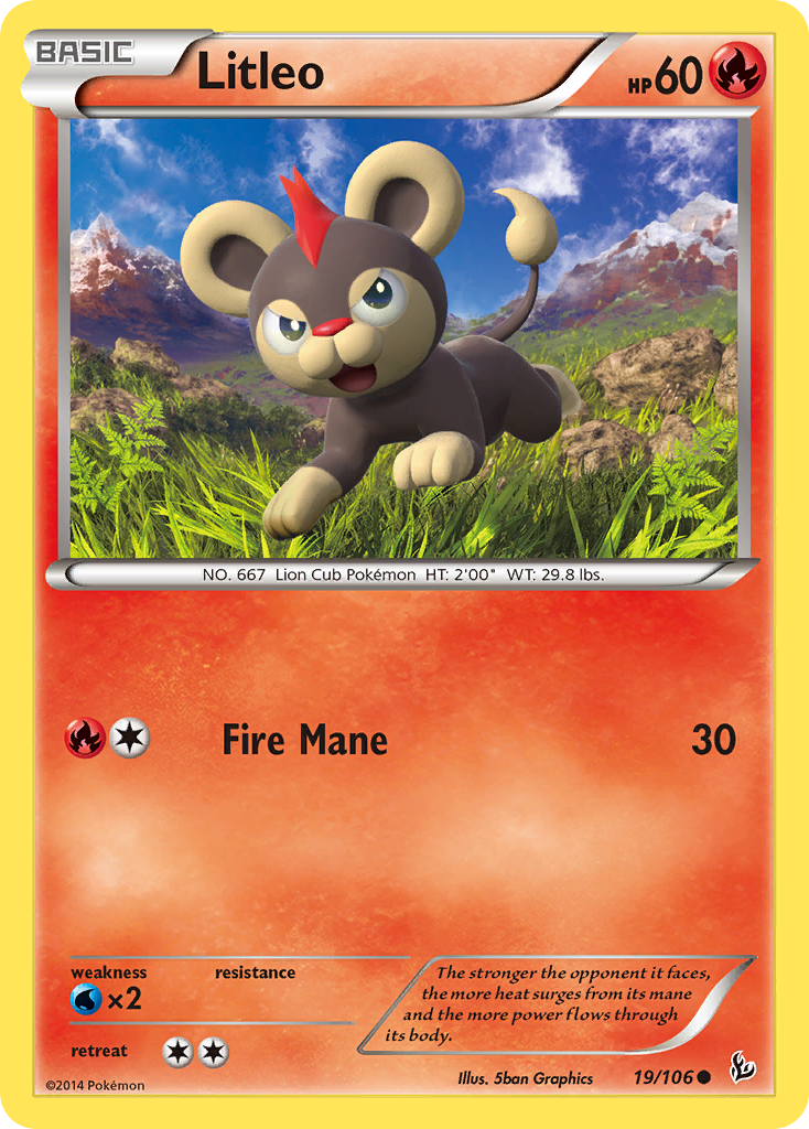 Litleo (19/106) [XY: Flashfire] | Dumpster Cat Games