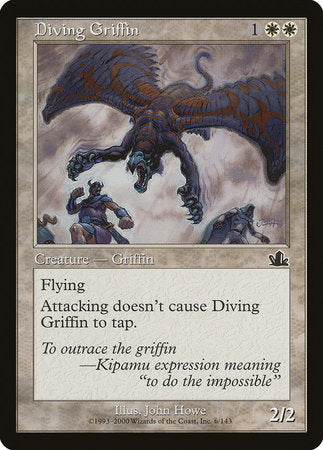 Diving Griffin [Prophecy] | Dumpster Cat Games