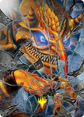 Reflection of Kiki-Jiki Art Card (Gold-Stamped Signature) [Kamigawa: Neon Dynasty Art Series] | Dumpster Cat Games