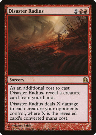Disaster Radius [Commander 2011] | Dumpster Cat Games