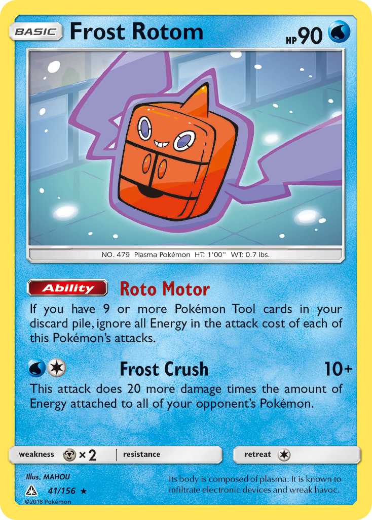 Frost Rotom (41/156) [Sun & Moon: Ultra Prism] | Dumpster Cat Games