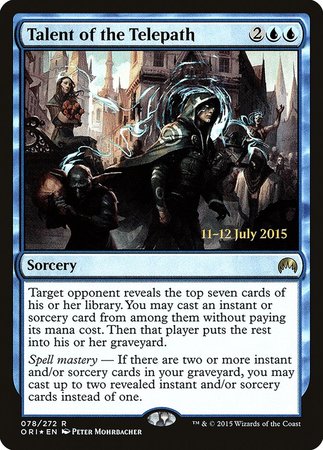 Talent of the Telepath [Magic Origins Promos] | Dumpster Cat Games