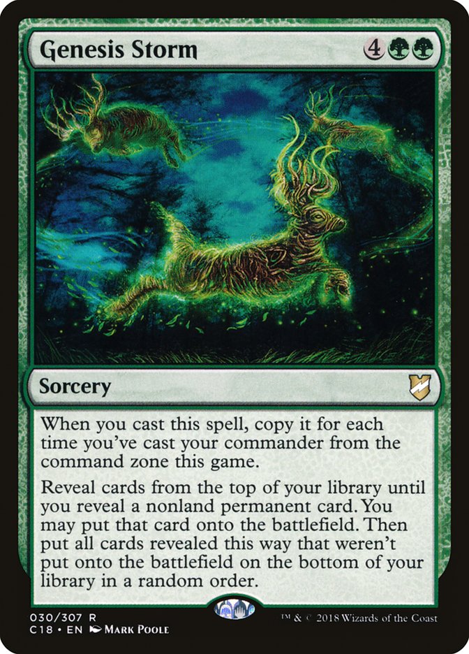 Genesis Storm [Commander 2018] | Dumpster Cat Games