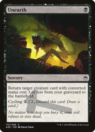 Unearth [Masters 25] | Dumpster Cat Games