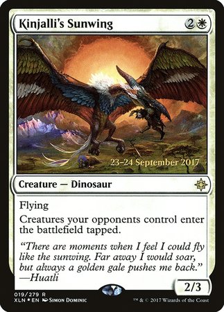 Kinjalli's Sunwing [Ixalan Promos] | Dumpster Cat Games