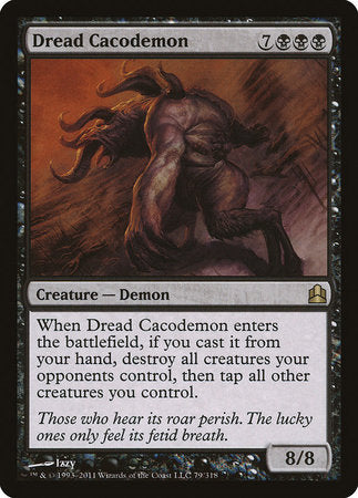 Dread Cacodemon [Commander 2011] | Dumpster Cat Games