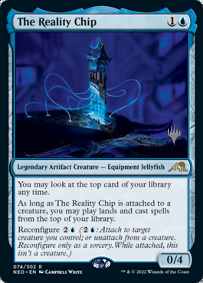 The Reality Chip (Promo Pack) [Kamigawa: Neon Dynasty Promos] | Dumpster Cat Games