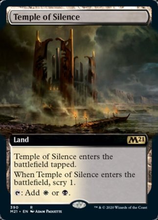 Temple of Silence (Extended Art) [Core Set 2021] | Dumpster Cat Games