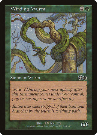Winding Wurm [Urza's Saga] | Dumpster Cat Games
