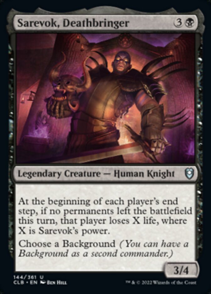 Sarevok, Deathbringer [Commander Legends: Battle for Baldur's Gate] | Dumpster Cat Games