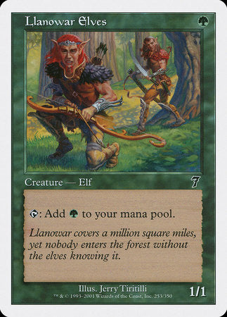 Llanowar Elves [Seventh Edition] | Dumpster Cat Games