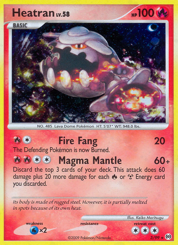 Heatran (3/99) [Platinum: Arceus] | Dumpster Cat Games