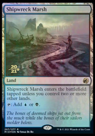 Shipwreck Marsh [Innistrad: Midnight Hunt Prerelease Promos] | Dumpster Cat Games