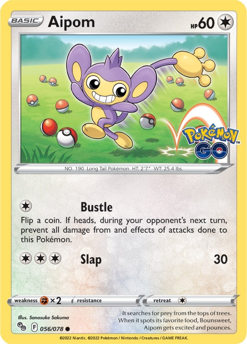 Aipom (056/078) [Pokémon GO] | Dumpster Cat Games
