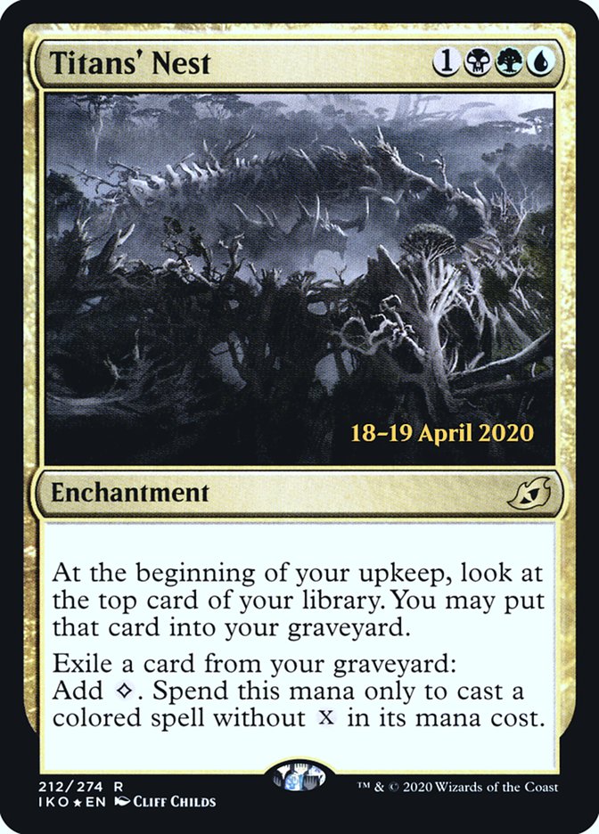 Titans' Nest  [Ikoria: Lair of Behemoths Prerelease Promos] | Dumpster Cat Games